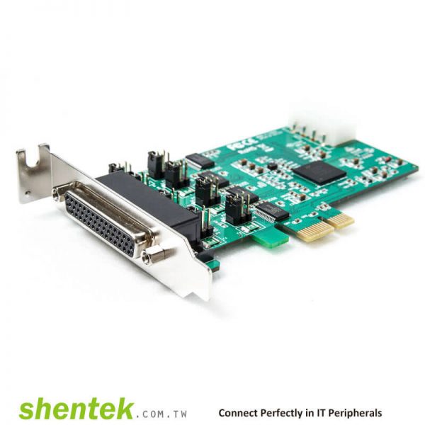 PCIe ESD 4 port RS232 Serial Card High Speed 921.6K 52002 shentek