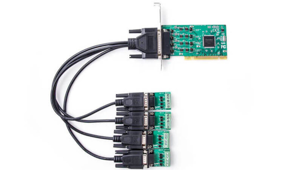 シリアルRS485 RS422 4ポートPCIカードサージロープロファイル - Shentek