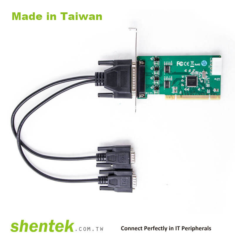 2ポートシリアルRS232 PCIカードロープロファイルブラケット - Shentek