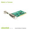 1 port Parallel Universal PCI card I/O Address for 378 and 278, Standard and Low Profile Bracket