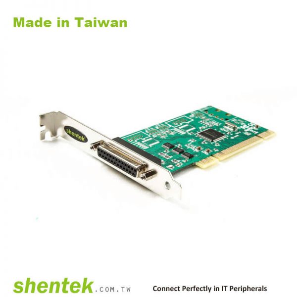 1 port Parallel Universal PCI card I/O Address for 378 and 278, Standard and Low Profile Bracket