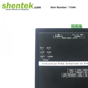 10 100 to SFP Fiber Converter PoE PSE supports shentek 11044